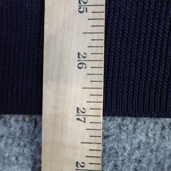 Footjoy Mens Sweater XL Blue 100% Wool Argyle 1/4 Zip - Picture 5 of 8